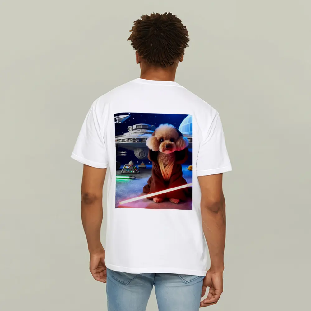 Poodle Jedi Space Galaxy Lightsaber Art – T-Shirts