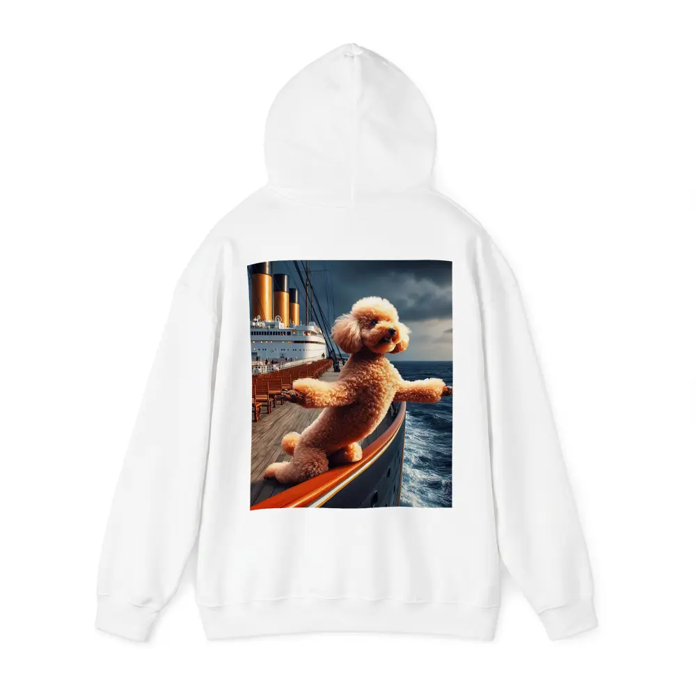 Poodle Dog Posing on Ocean Cruise Ship – Hoodies