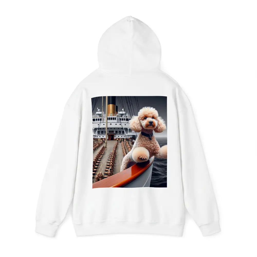 Poodle Dog Posing on Ocean Cruise Ship – Hoodies