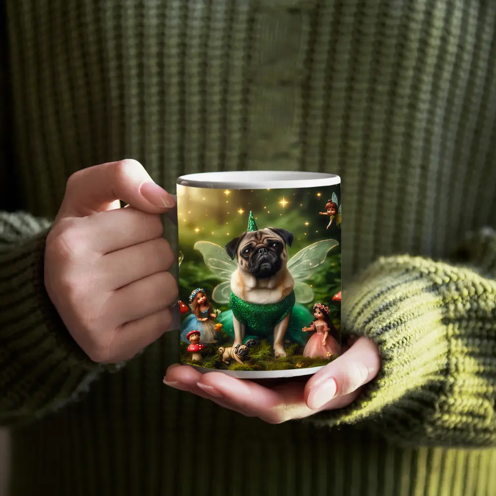 Pug Dog Fairy Costume Enchanted Forest – Mugs