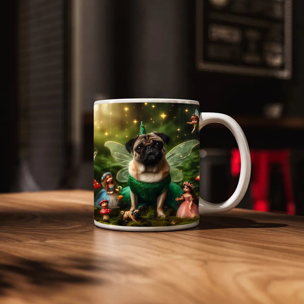 Pug Dog Fairy Costume Enchanted Forest – Mugs
