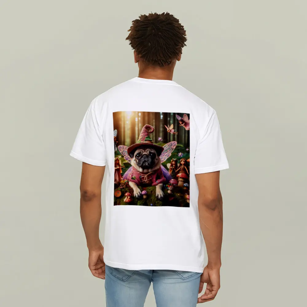 Pug Dog Fairy Wizard Enchanted Forest – T-Shirts