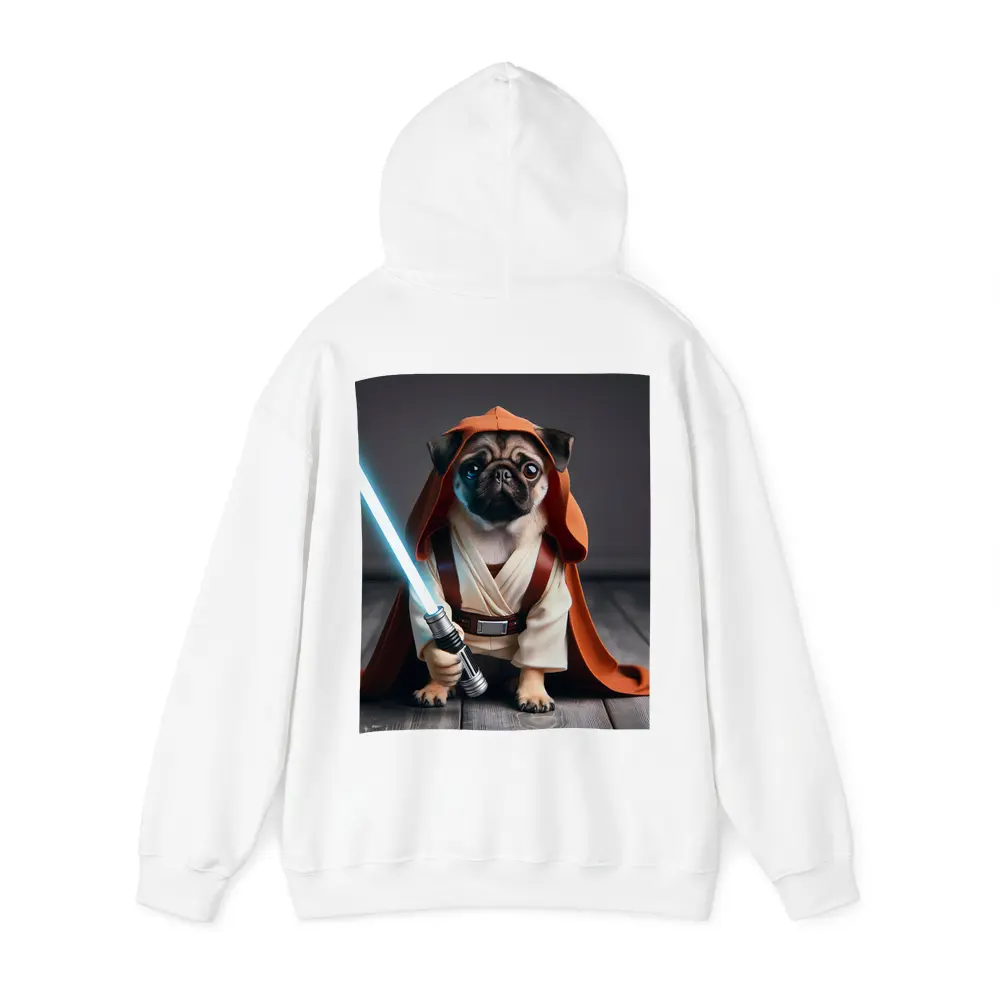Pug Dog Dressed As Jedi Knight – Hoodies
