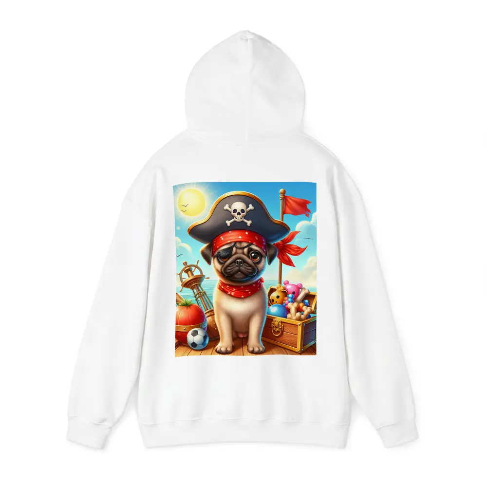 Pirate Pug Puppy on Ocean Ship – Hoodies