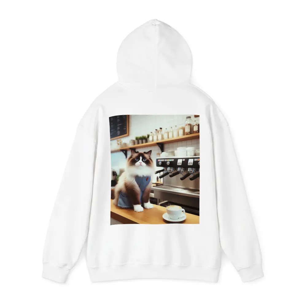 Ragdoll Cat Barista in Coffee Shop – Hoodies