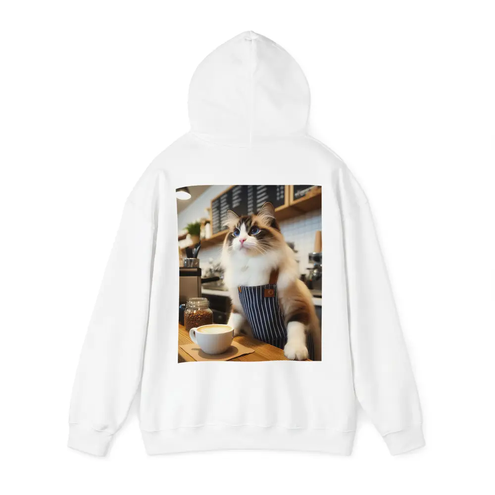 Ragdoll Cat Barista Coffee Shop Art – Hoodies