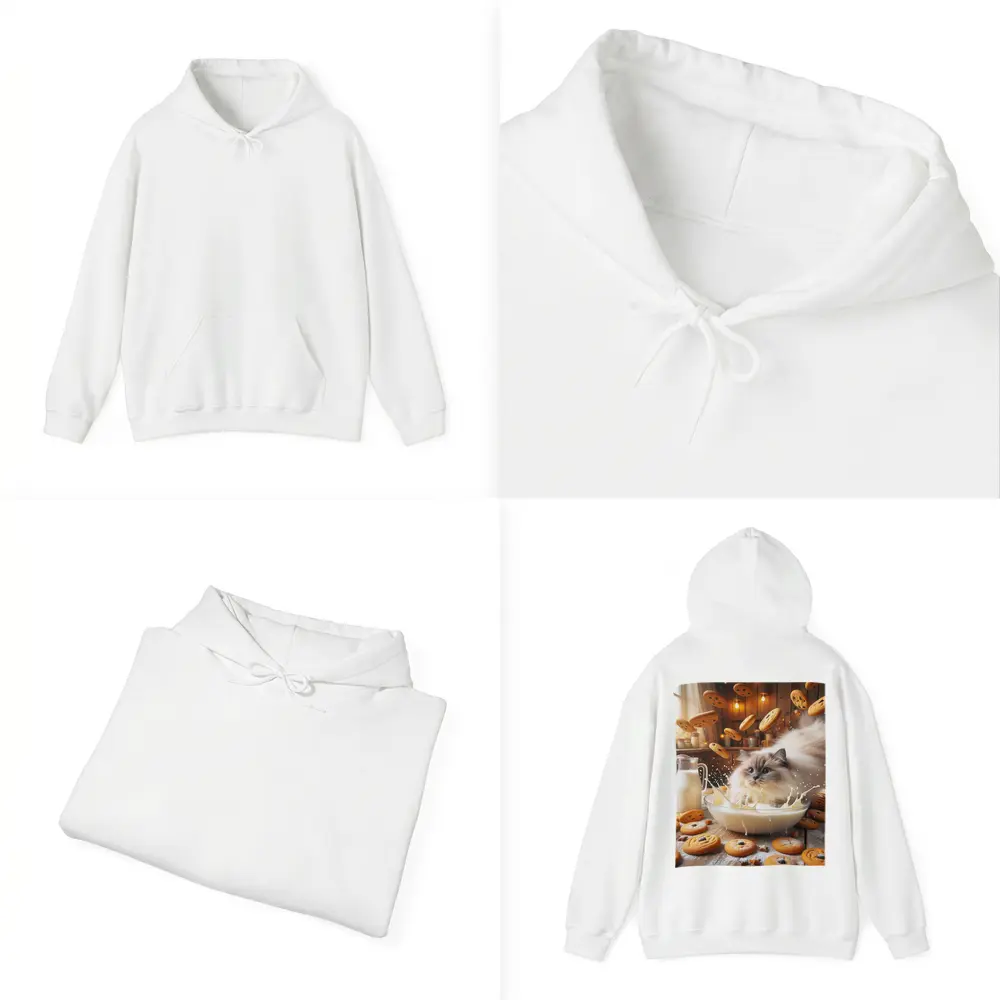 Ragdoll Cat Milk Bowl Cookies Kitchen – Hoodies