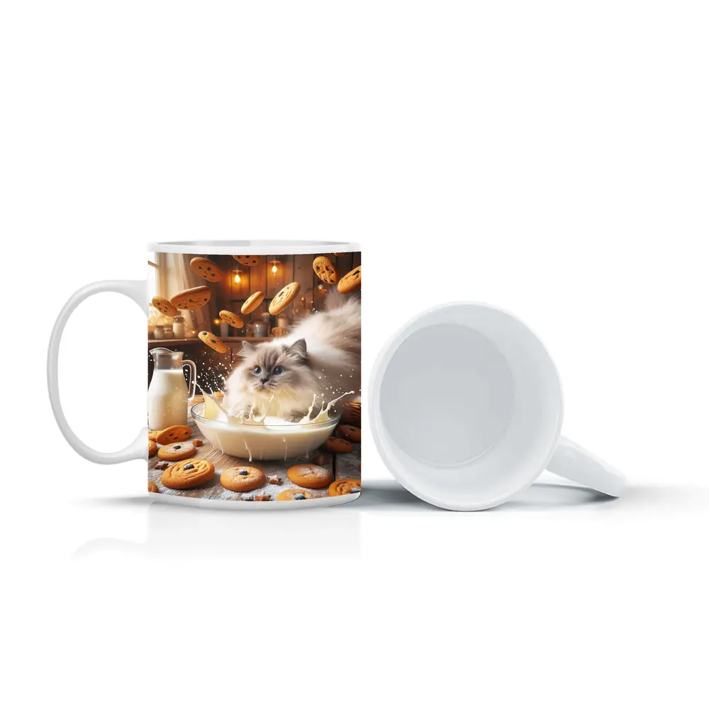 Ragdoll Cat Milk Bowl Cookies Kitchen – Mugs