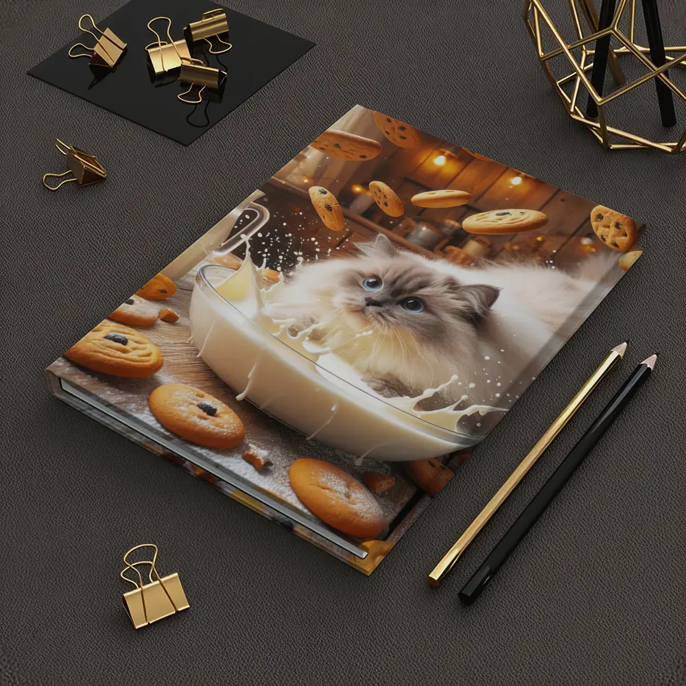 Ragdoll Cat Milk Bowl Cookies Kitchen – Notebooks