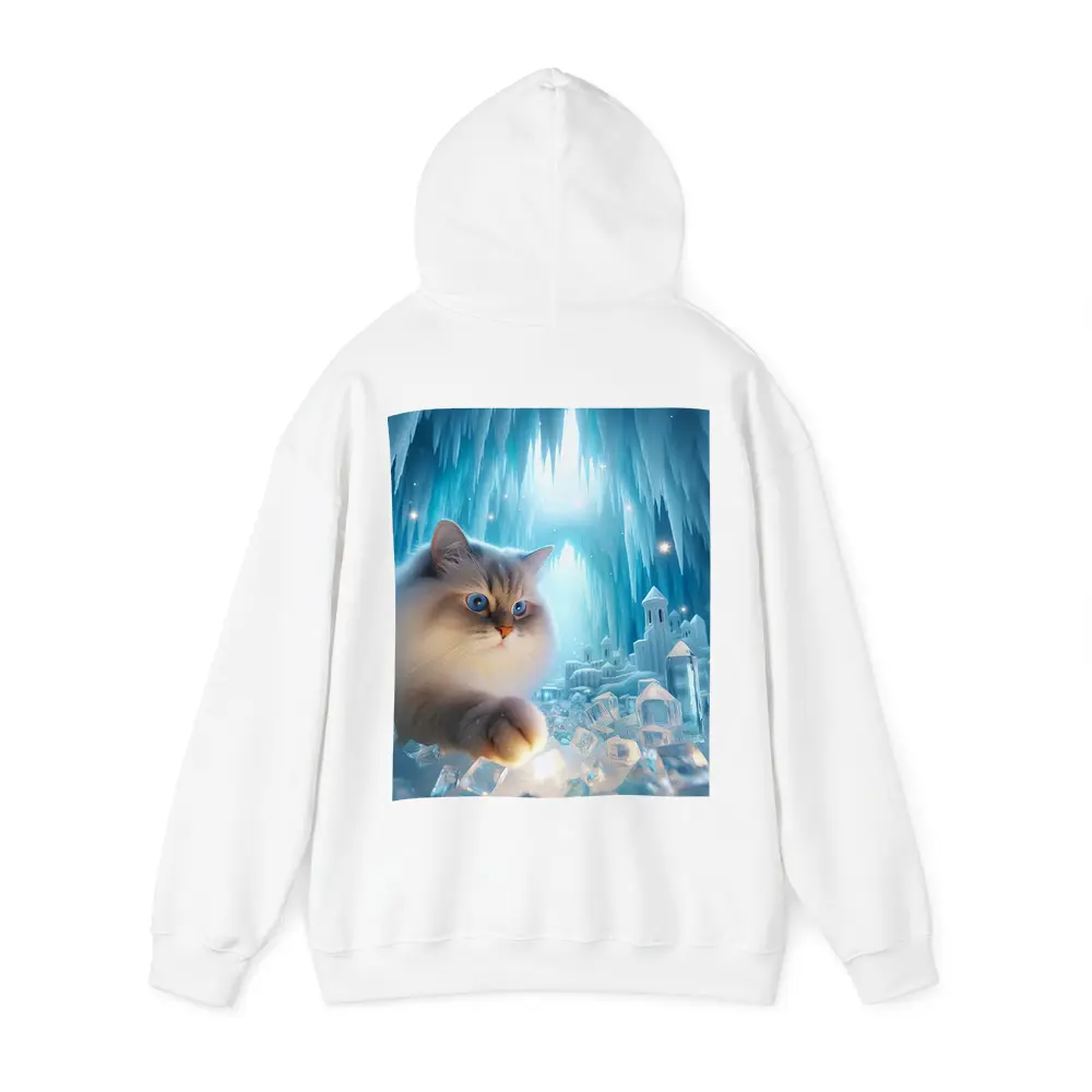 Ragdoll Cat Blue Eyes Ice Crystal Cave – Hoodies