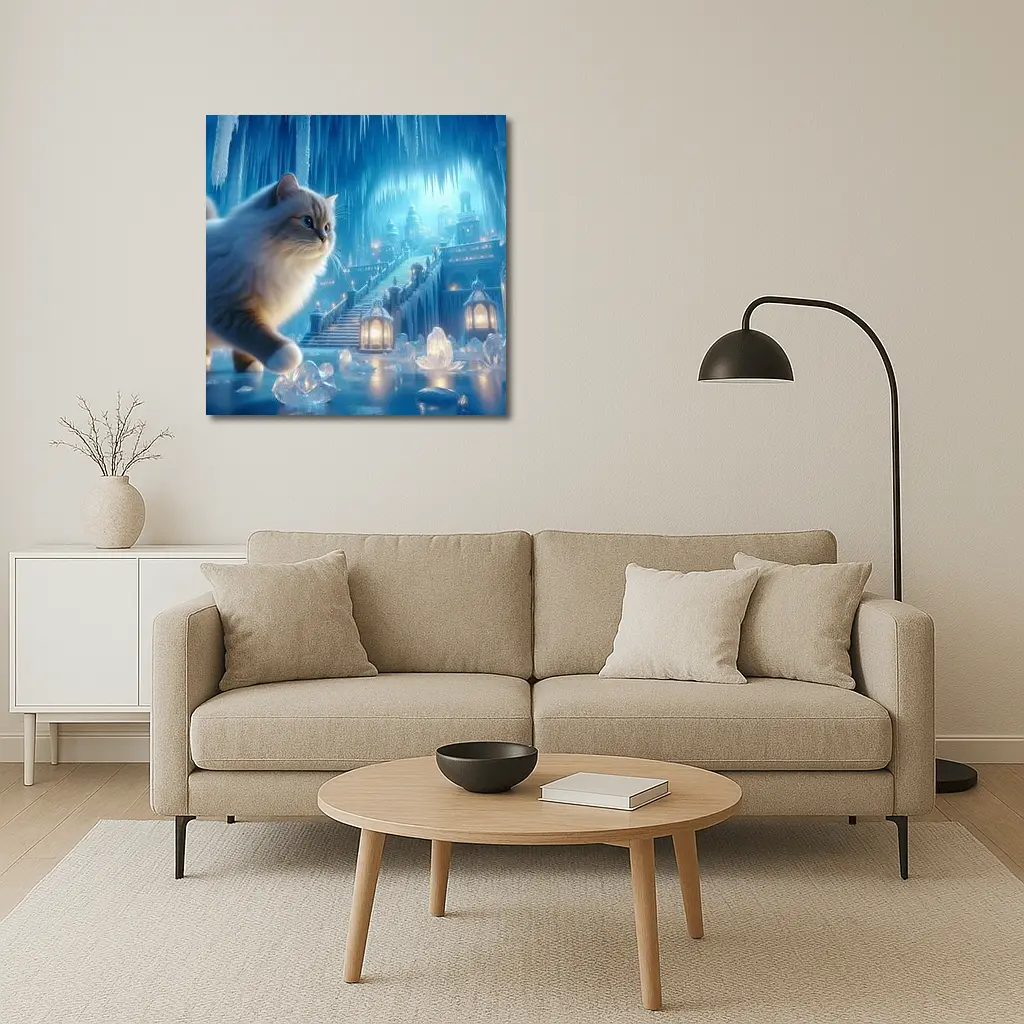 Ragdoll Cat Blue Ice Palace Fantasy – Wall Art