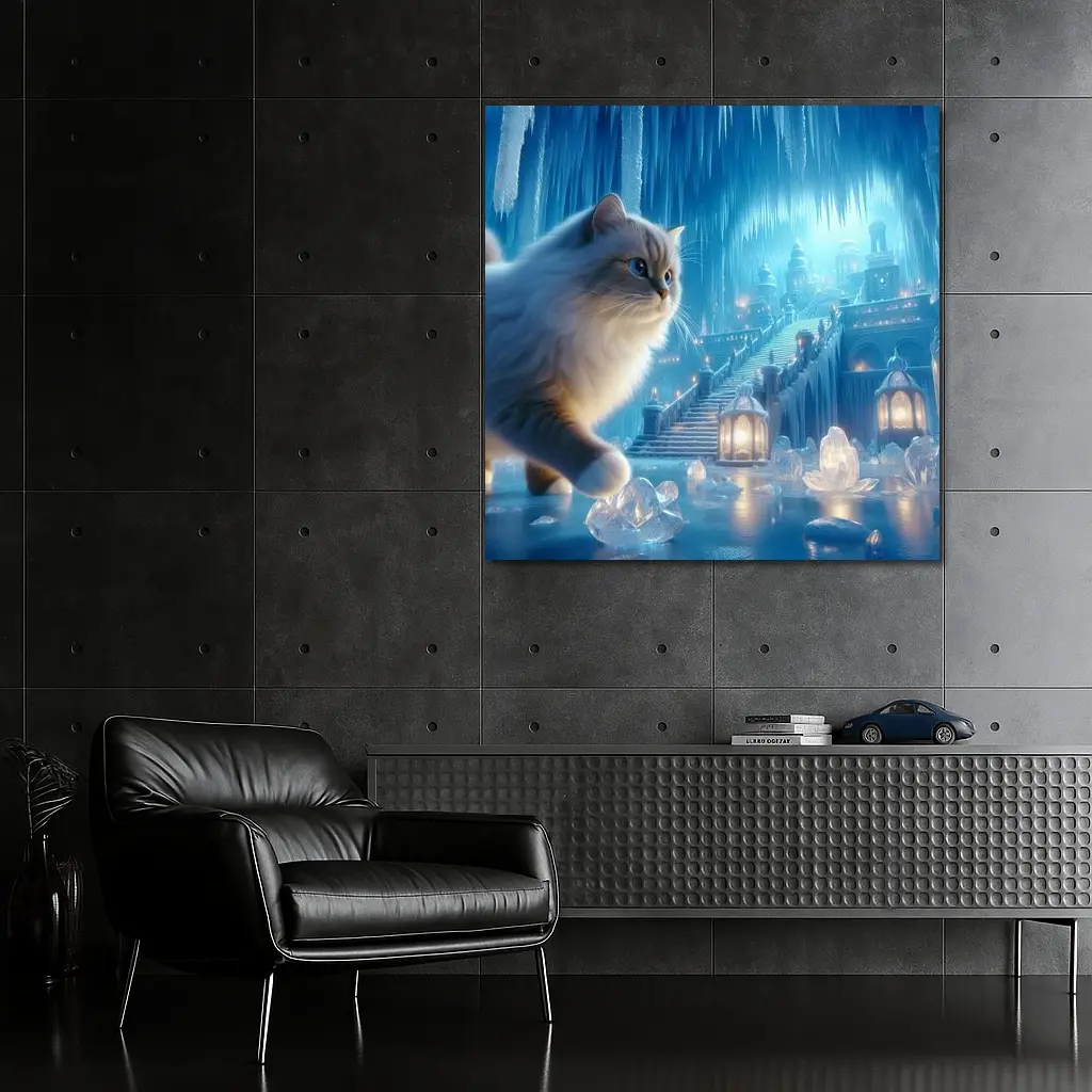 Ragdoll Cat Blue Ice Palace Fantasy – Wall Art