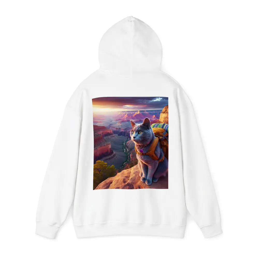 Gray Cat Hiking Grand Canyon Sunset – Hoodies