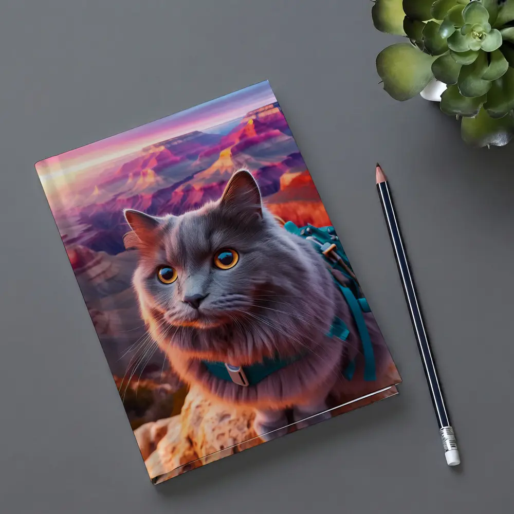 Gray Cat Grand Canyon Sunset Adventure – Notebooks