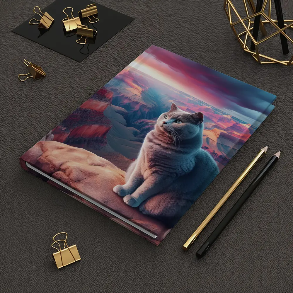 Russian Blue Cat Grand Canyon Sunset – Notebooks