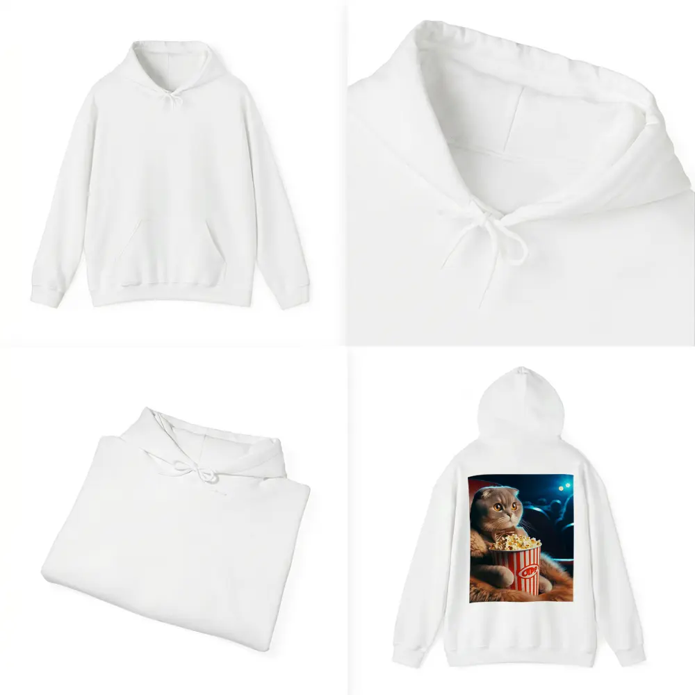 Scottish Fold Cat Cinema Popcorn Bow Tie – Hoodies