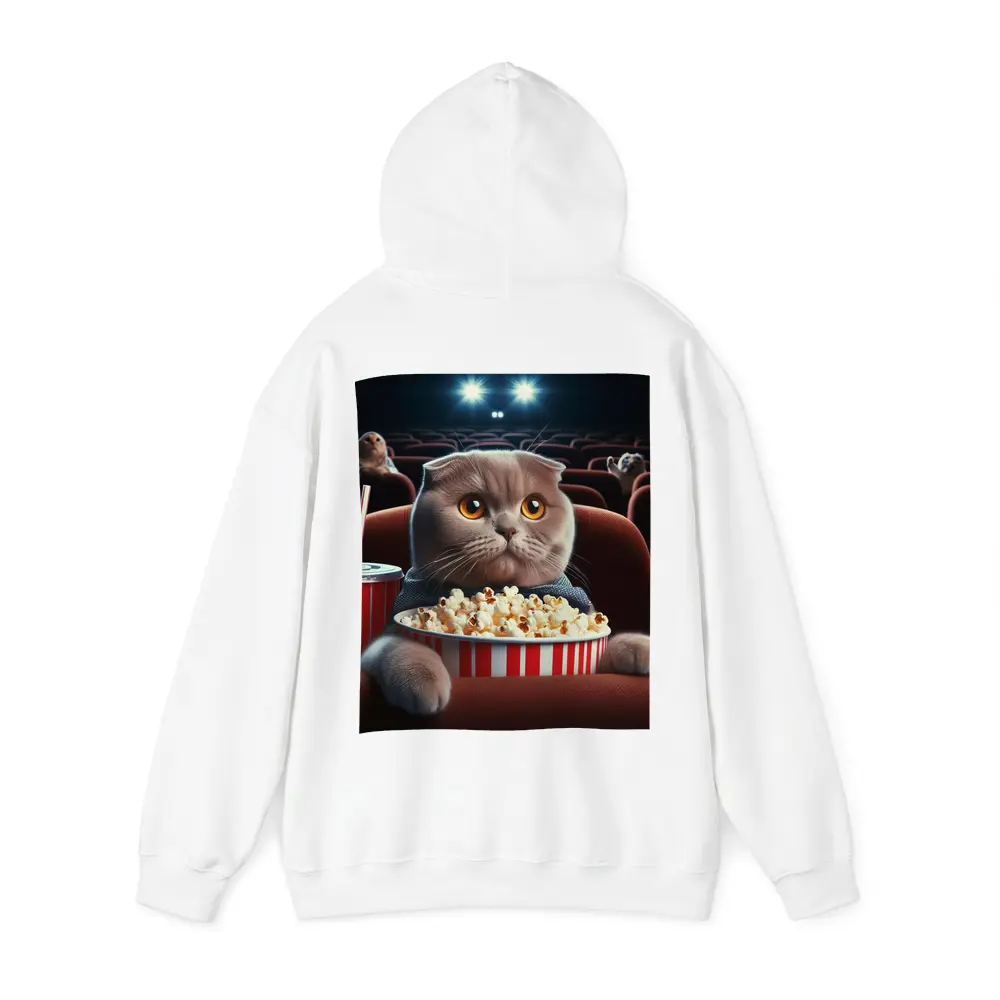 Scottish Fold Cat Cinema Popcorn Movie Night – Hoodies