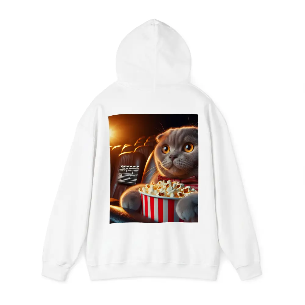 Scottish Fold Cat Cinema Popcorn Movie Night – Hoodies