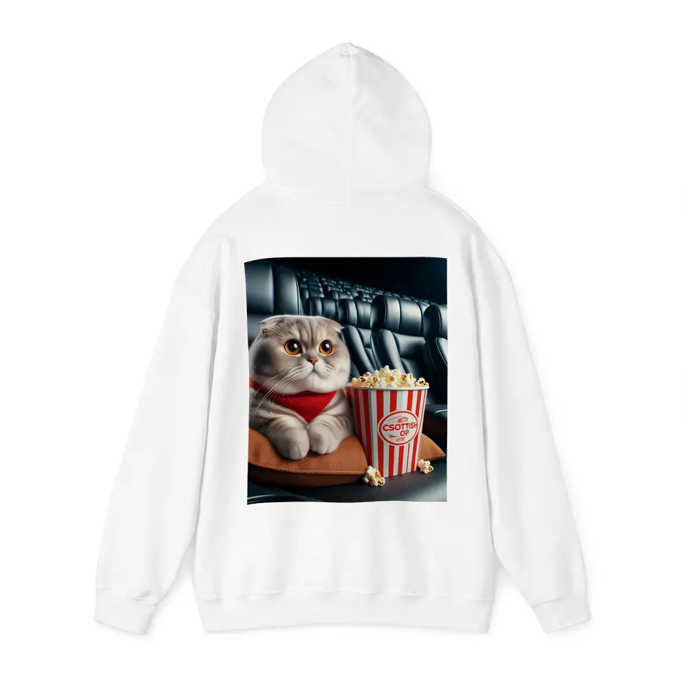 Scottish Fold Cat Cinema Popcorn Movie Night – Hoodies