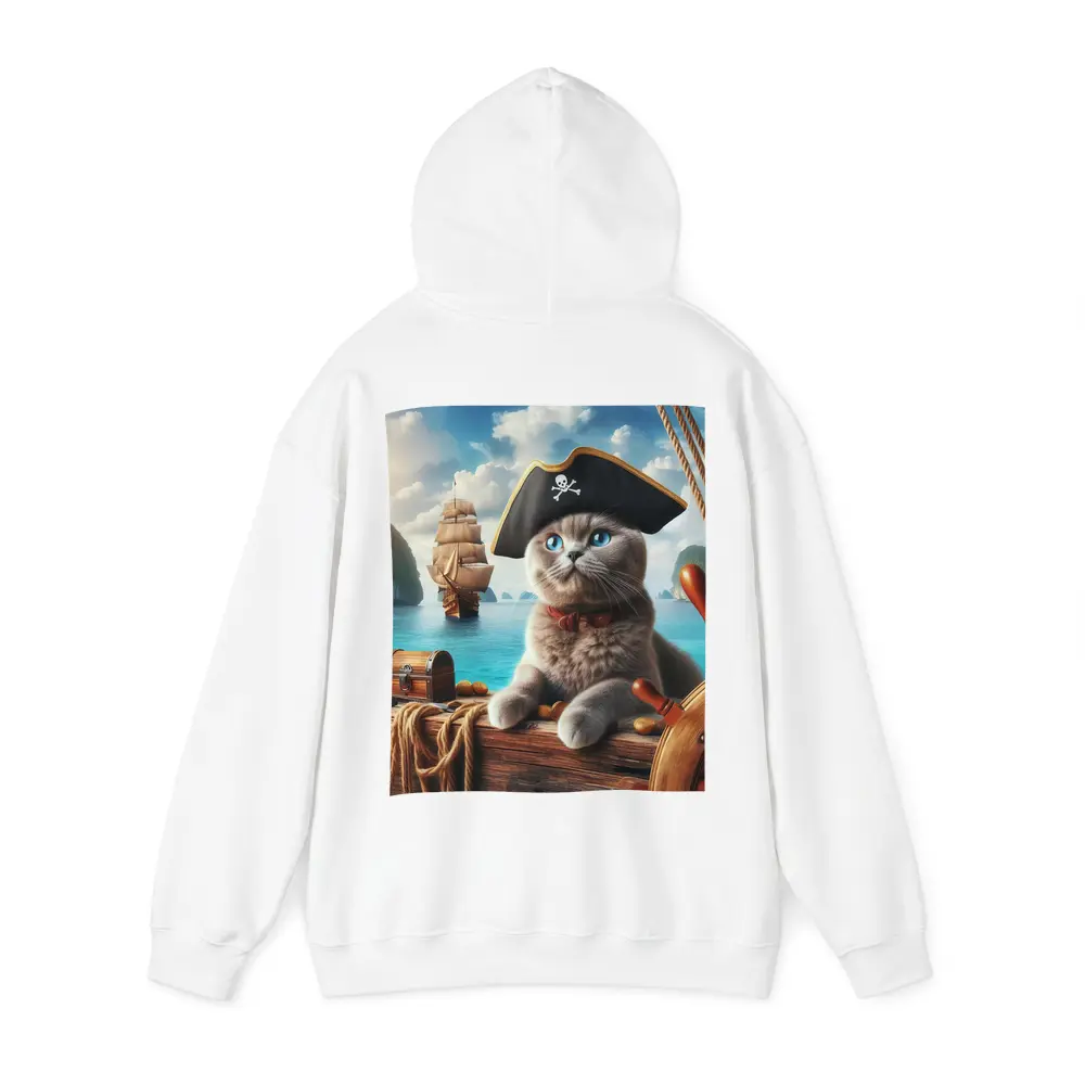 Scottish Fold Pirate Cat On Ship – Hoodies