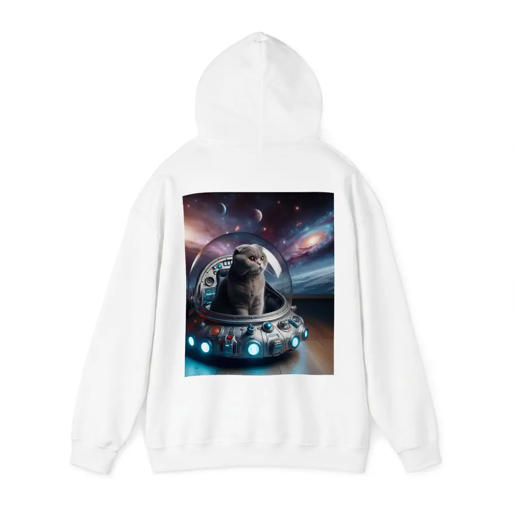Scottish Fold Cat Space UFO Galaxy – Hoodies