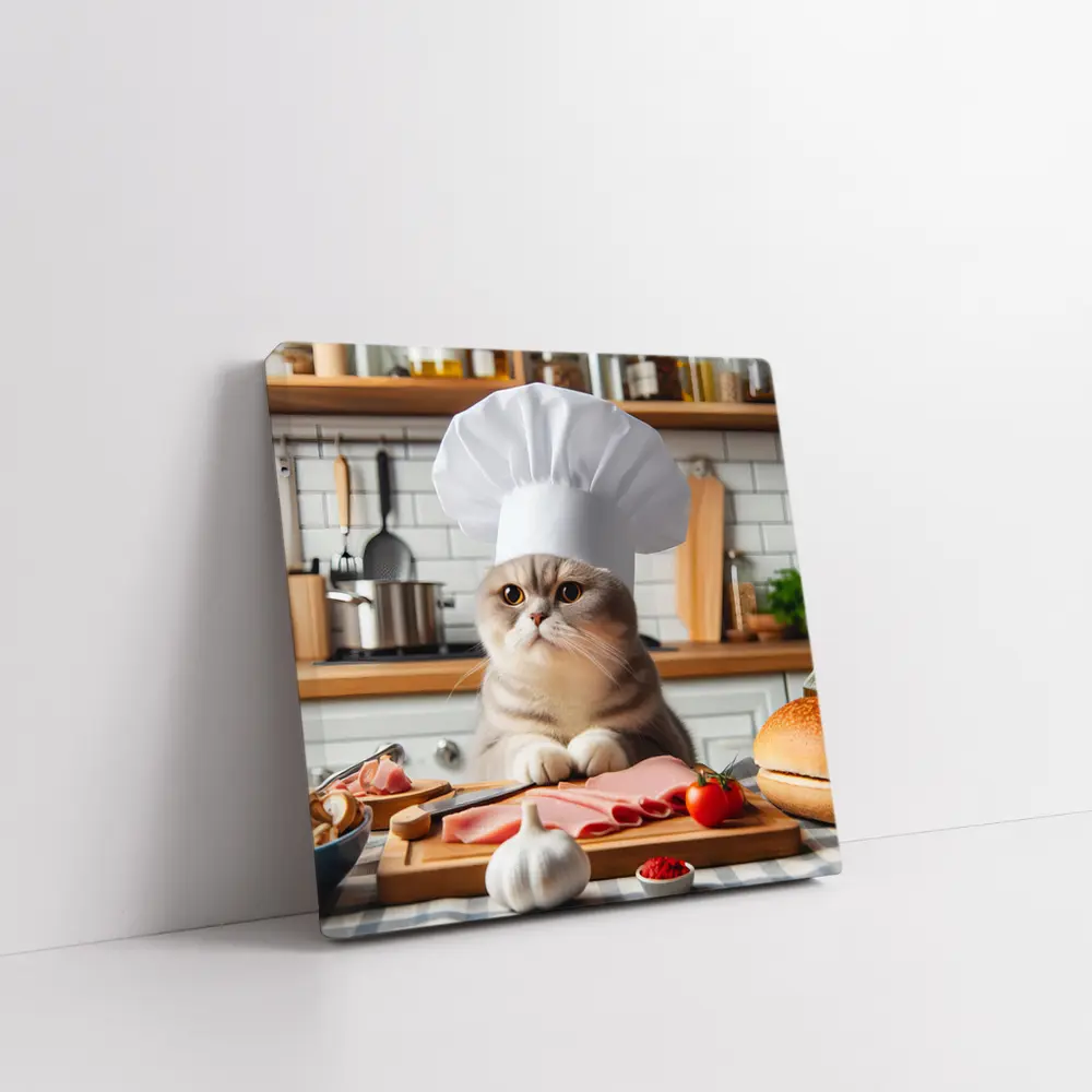 Scottish Fold Cat Chef Hat Kitchen – Wall Art