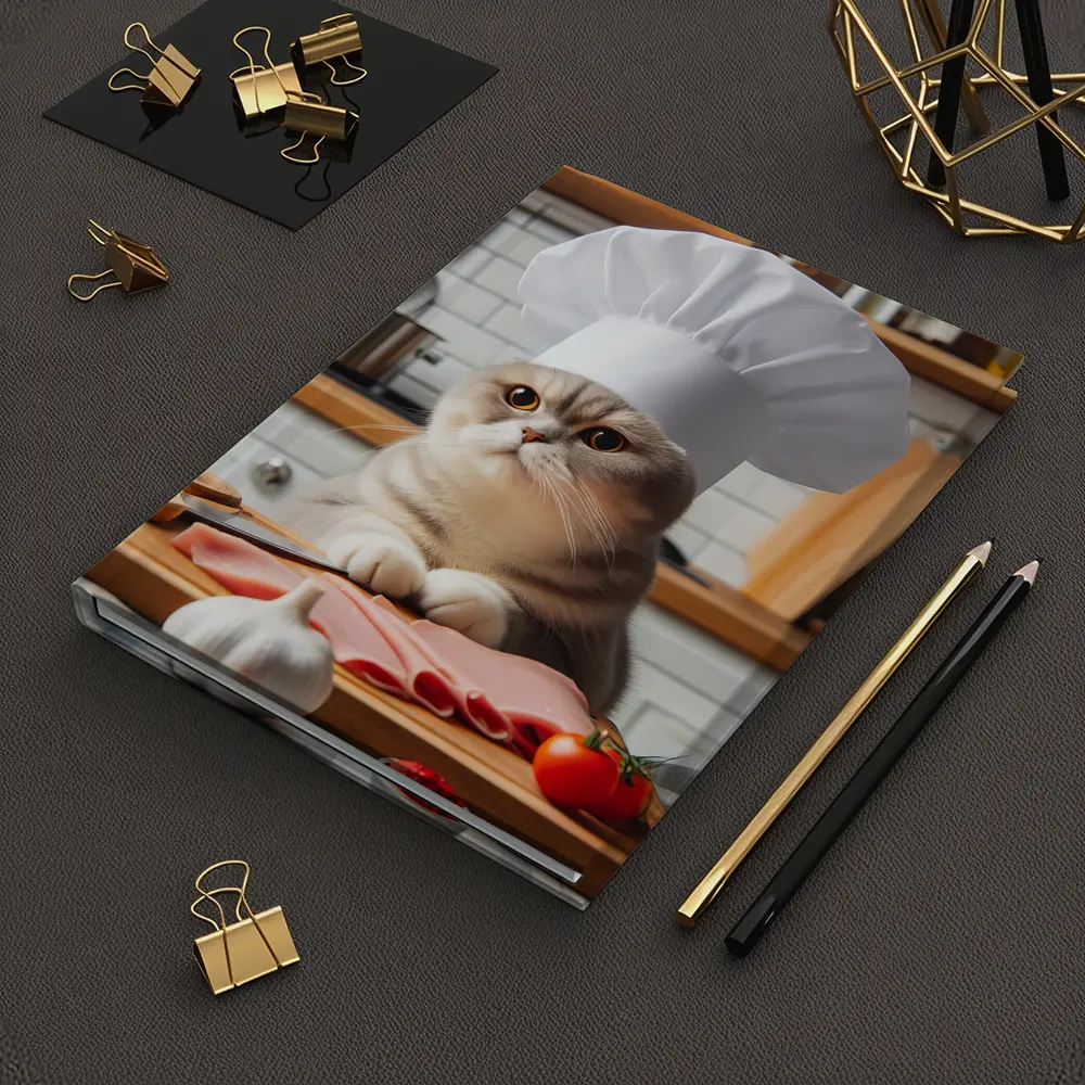 Scottish Fold Cat Chef Hat Kitchen – Notebooks