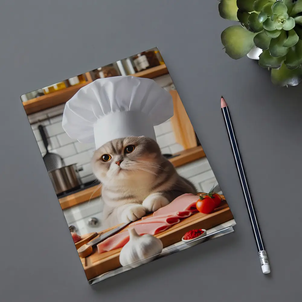 Scottish Fold Cat Chef Hat Kitchen – Notebooks