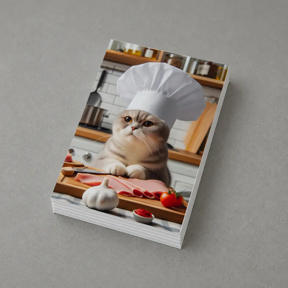 Scottish Fold Cat Chef Hat Kitchen – Postcards