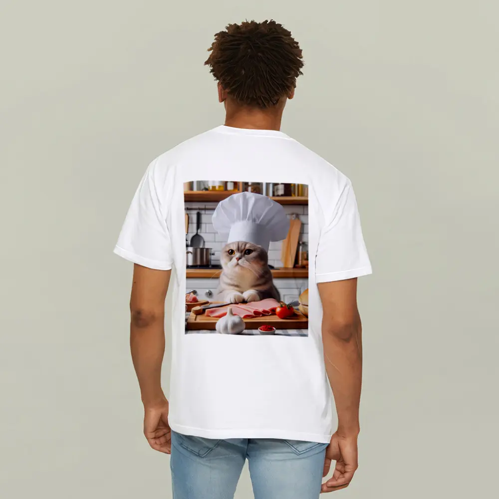 Scottish Fold Cat Chef Hat Kitchen – T-Shirts