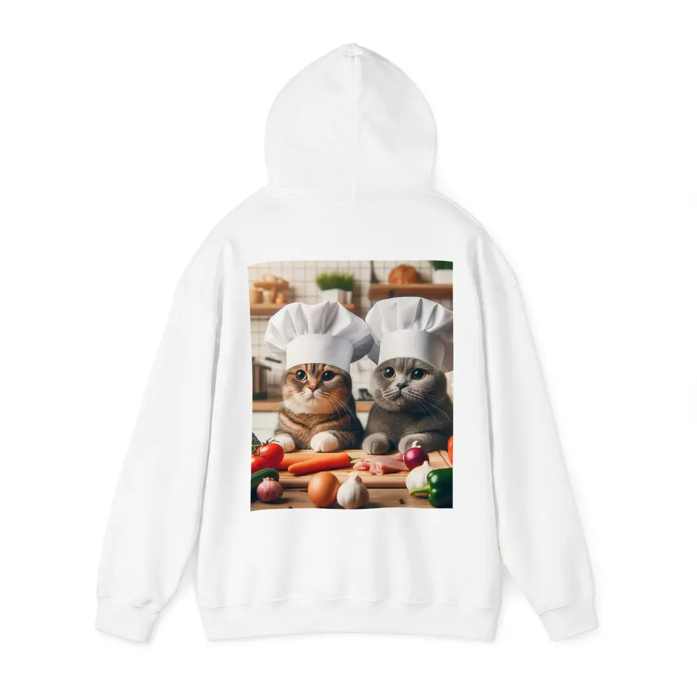 Two Chef Cats Cooking In Kitchen – Hoodies