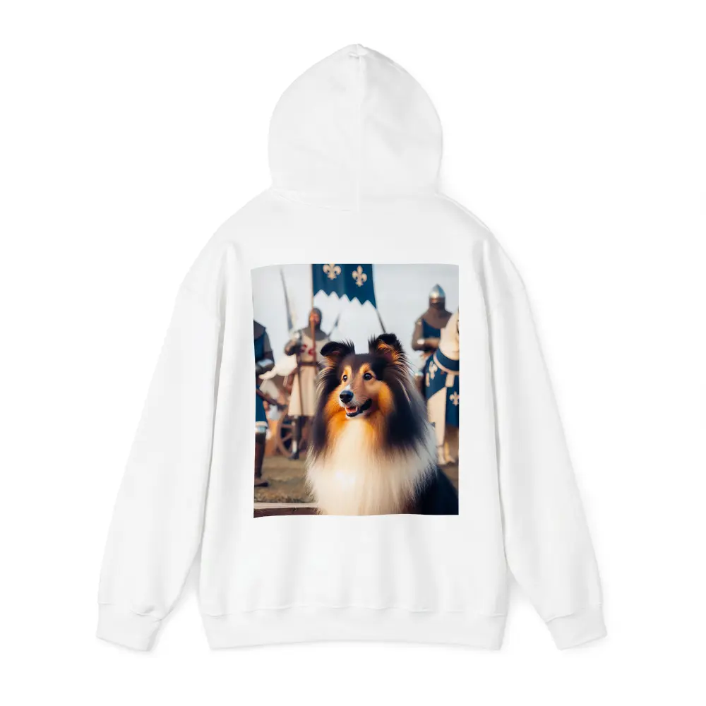 Shetland Sheepdog Medieval Knights Fantasy Scene – Hoodies