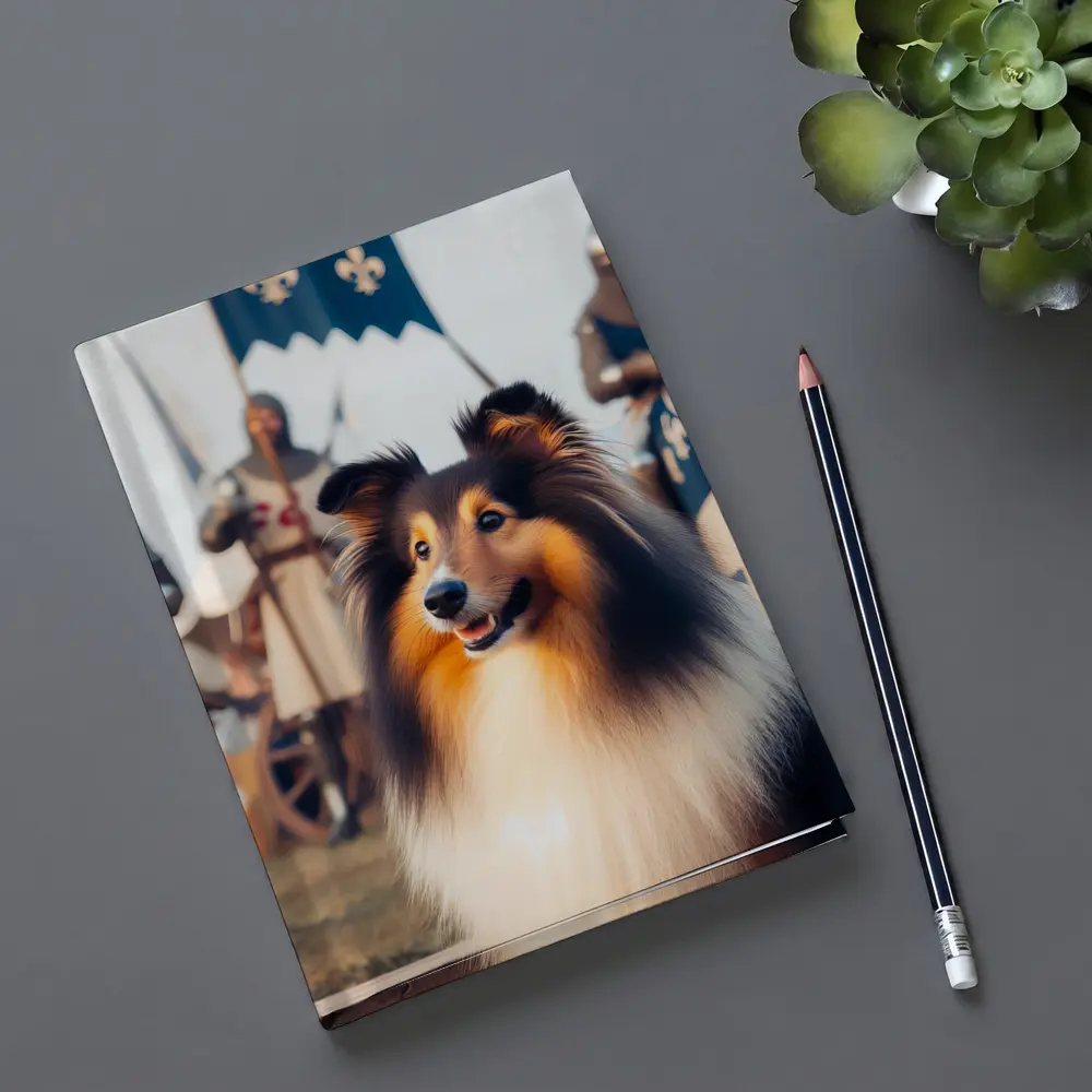 Shetland Sheepdog Medieval Knights Fantasy Scene – Notebooks