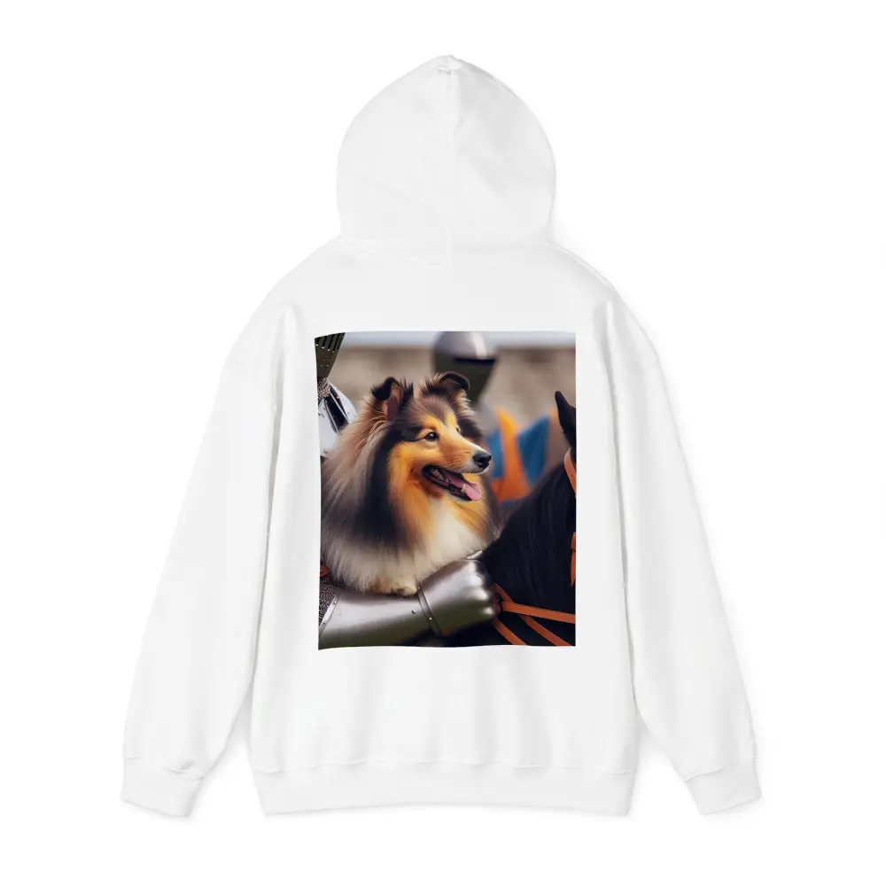 Shetland Sheepdog Knight Armor Medieval Horse – Hoodies
