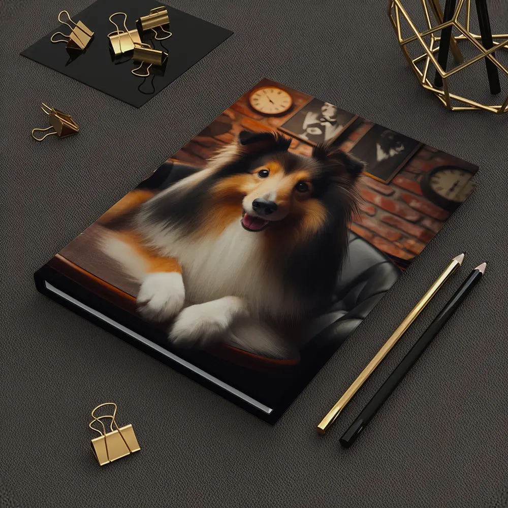 Collie Dog Jazz Club Brick Wall – Notebooks