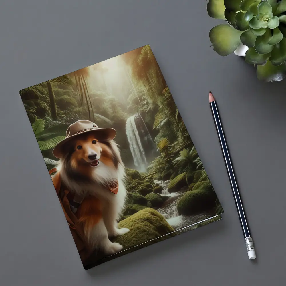 Shetland Sheepdog Explorer Jungle Waterfall Adventure – Notebooks