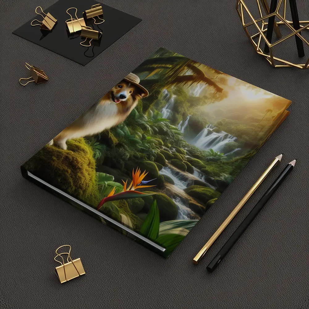 Shetland Sheepdog Explorer Jungle Waterfall Adventure – Notebooks