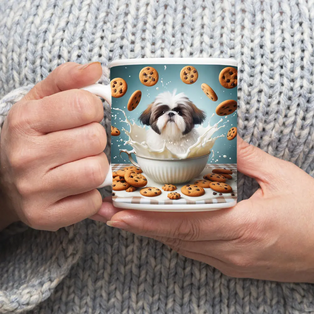 Shih Tzu Puppy Milk Splash Cookies – Mugs