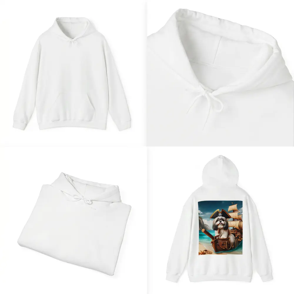 Shih Tzu Pirate Dog on Sailing Ship – Hoodies