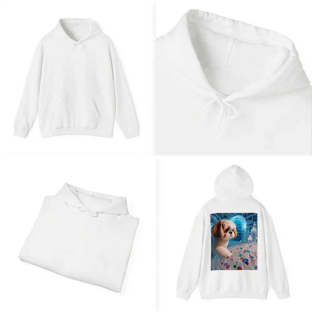Shih Tzu Dog Ice Palace Colorful Gems – Hoodies