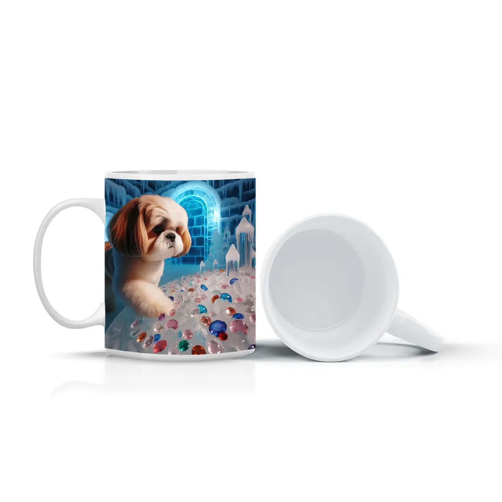 Shih Tzu Dog Ice Palace Colorful Gems – Mugs