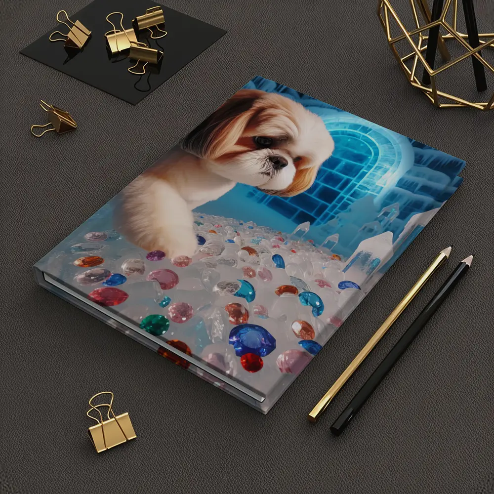 Shih Tzu Dog Ice Palace Colorful Gems – Notebooks