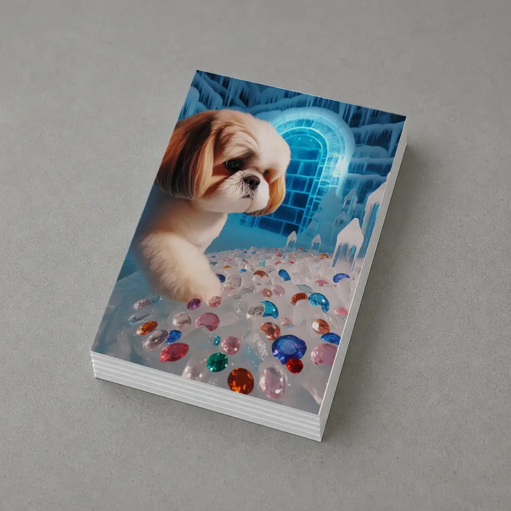 Shih Tzu Dog Ice Palace Colorful Gems – Postcards