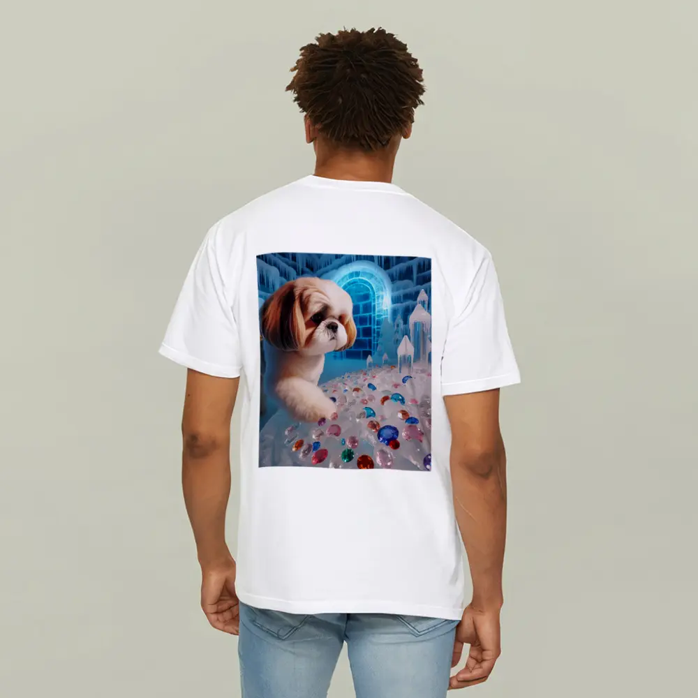 Shih Tzu Dog Ice Palace Colorful Gems – T-Shirts