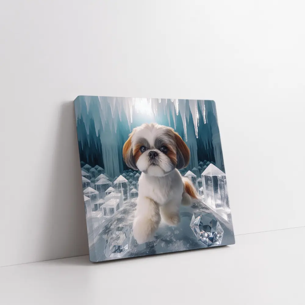 Shih Tzu Dog Ice Crystal Cave Art – Wall Art