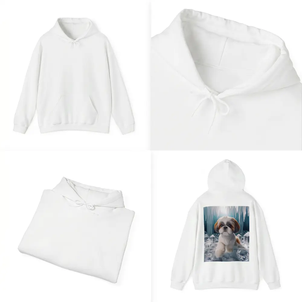 Shih Tzu Dog Ice Crystal Cave Art – Hoodies
