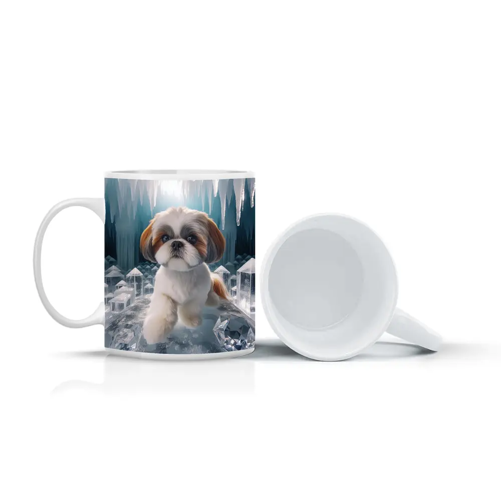 Shih Tzu Dog Ice Crystal Cave Art – Mugs