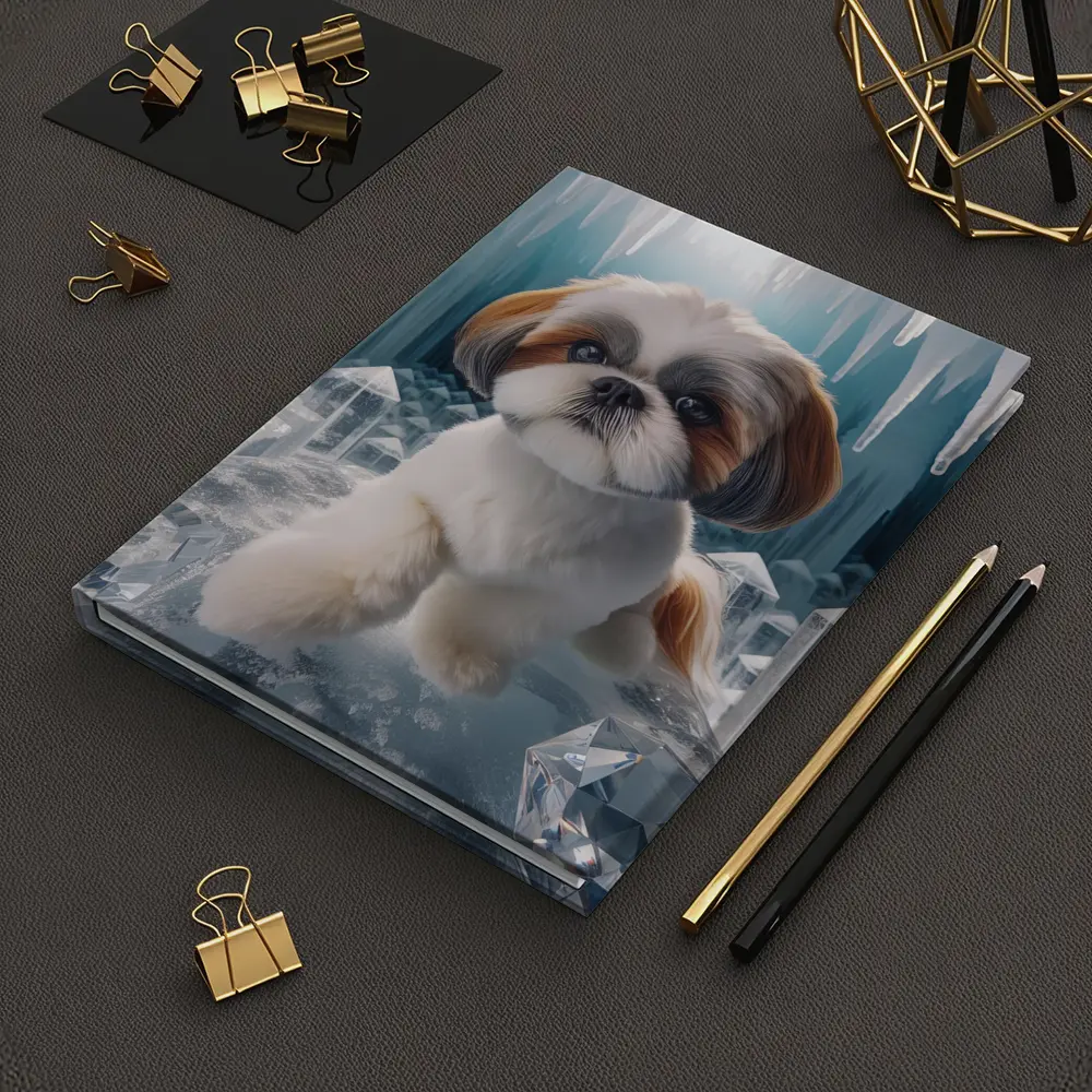 Shih Tzu Dog Ice Crystal Cave Art – Notebooks