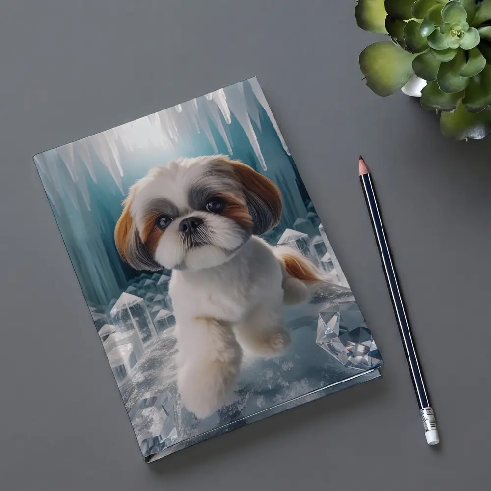 Shih Tzu Dog Ice Crystal Cave Art – Notebooks