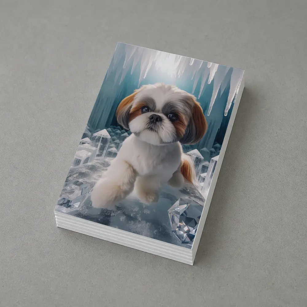 Shih Tzu Dog Ice Crystal Cave Art – Postcards